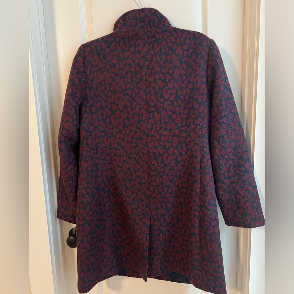 LOFT Leopard Print Coat - L - Picture 5 of 10